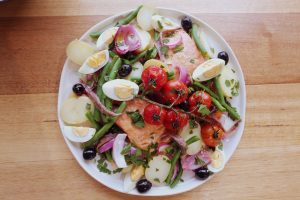 4054 Baked Salmon Nicoise Salad - Header Image Recipe - My Market Kitchen