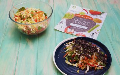 Asian Chicken Slaw with Crispy Noodles