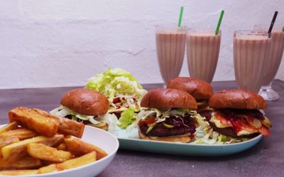 Burger, Fries and Shake