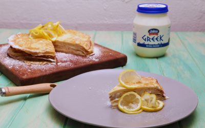 Crepe Cake with Lemon Yoghurt Cream