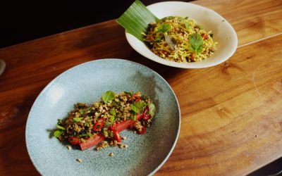 Pork Larb Plated Two Ways