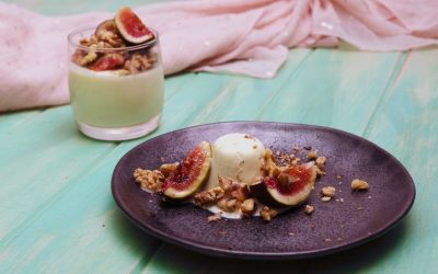 Yoghurt Panna Cotta with Bruilee Ganache