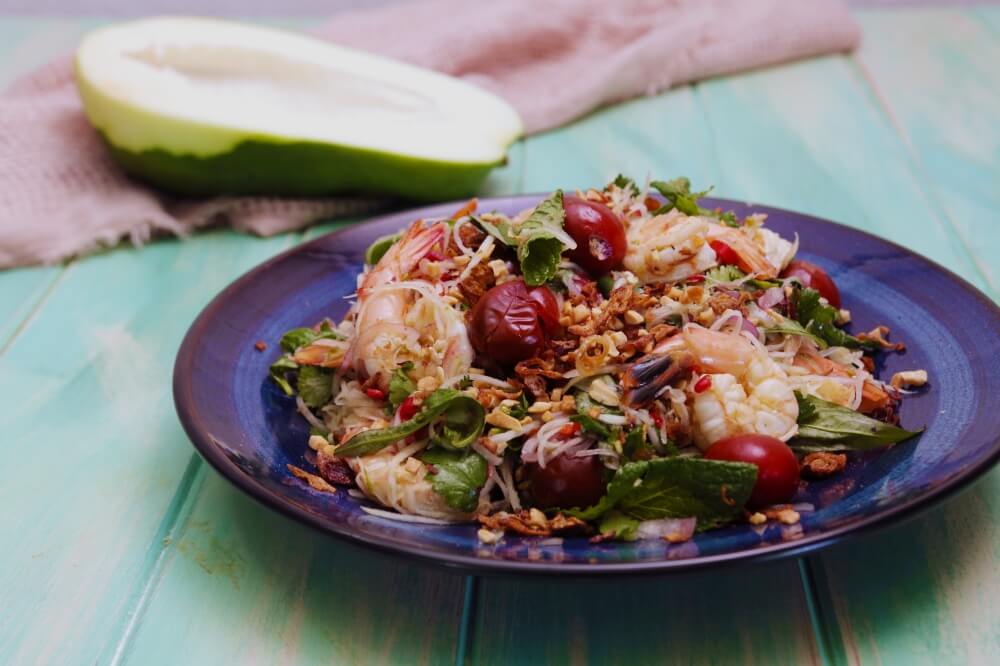 4228 Green Papaya _ Spicy Prawn Salad - Feature Recipe - My Market Kitchen