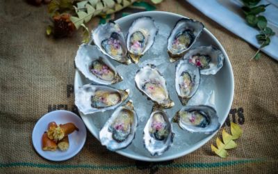Oysters with Finger Limes