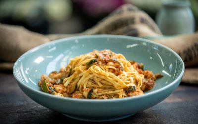 Prawn and zucchini pasta