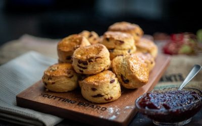 Scones with Strawberry Jam