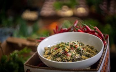 Mushroom, Olive & Ricotta Fusilli