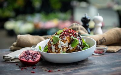 Whole Roasted Cauliflower with Whipped Tahini Dressing