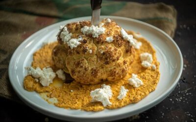 Whole Roasted Cauliflower with Ocopa Sauce