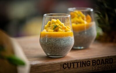 Mango Chia Pudding with Pineapple and Mint