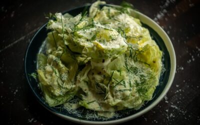 Iceburg Lettice with Burnet Dressing