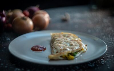 Crispy Rice Pancakes  with Potato and Chickpeas