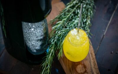 Mandarin and Rosemary Soda