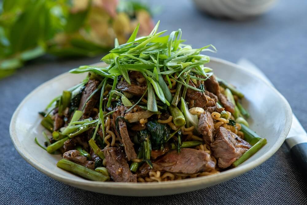 6052 Stir-Fried Beef with Black Pepper _ Morning Glory 1 - FEATURE