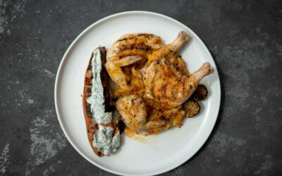 Spatchcock Chicken, Mojo Rojo Sauce