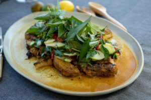 6056 Pork Cutlets with Apple and Cucumber Relish 3 - FEATURE
