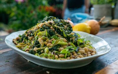 Black Eyed Peas with Spinach