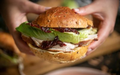 Turkey Roll With Craisin Chutney