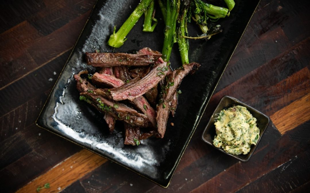 Entraña Fina (Skirt Steak) With Herbed Anchovy Butter