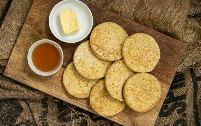 Crumpets With Homemade Butter