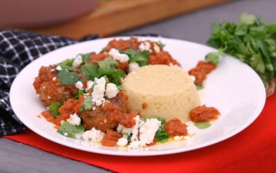 Lamb Kebabs, Tomato and Cous Cous