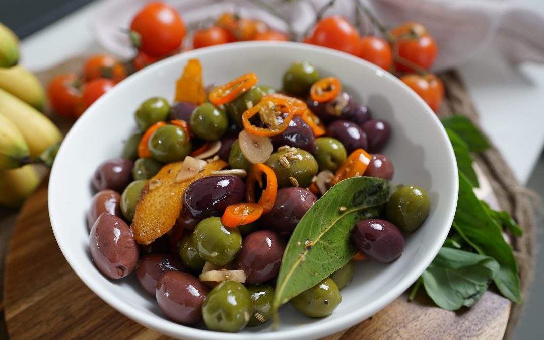 Citrus Infused Fried Olives