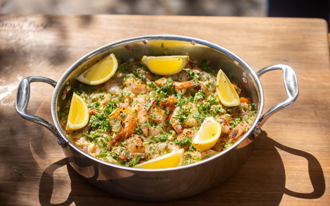 Creamy Lemon Butter Prawn Risoni