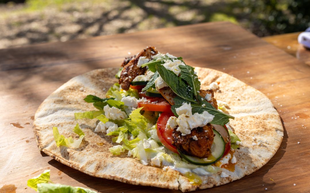 Chicken Souvlaki Wraps