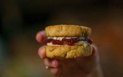 Monte Carlo Biscuits with Salted Vanilla Frosting